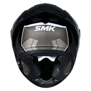 SMK Typhoon Aerot (MA266) Full Face Helmet - Matt Black/Grey