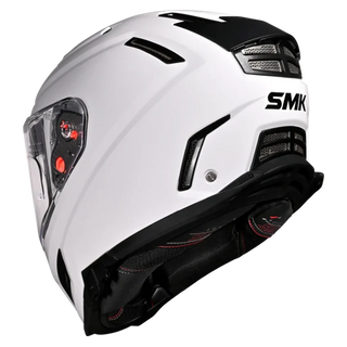 SMK Agnar Solid (GL100) Full Face Helmet - White