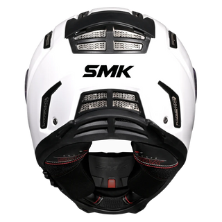 SMK Agnar Solid (GL100) Full Face Helmet - White