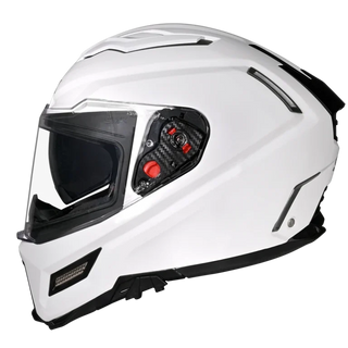 SMK Agnar Solid (GL100) Full Face Helmet - White