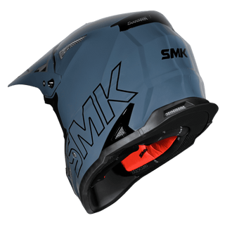 SMK Allterra Solid (GL501) MX Helmet - Shark Skin Blue