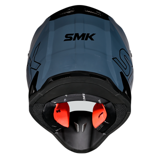 SMK Allterra Solid (GL501) MX Helmet - Shark Skin Blue