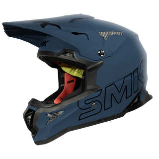 SMK Allterra Solid (GL501) MX Helmet - Shark Skin Blue