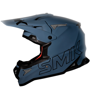SMK Allterra Solid (GL501) MX Helmet - Shark Skin Blue