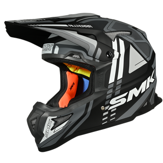 SMK Allterra X-Sprint (MA261) MX Helmet - Matt Black/Grey/White