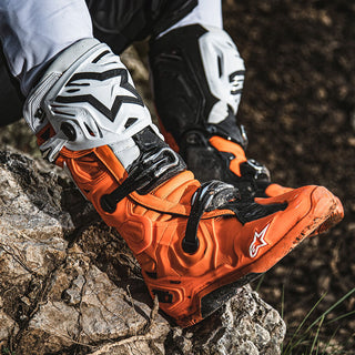 Alpinestars Tech 10 Enduro Boots - Fluro Orange Black White