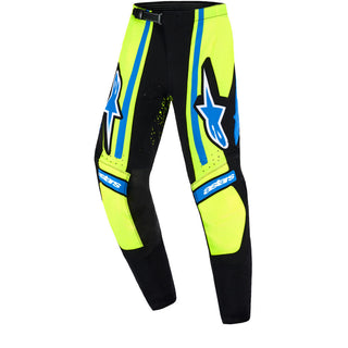 Alpinestars 2026 Youth Supertech Nomur Pants - Dark-Navy/Fluro-Yellow/Ucla Blue