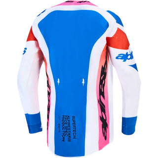 Alpinestars 2027 Supertech Dyna Jersey - White / Blithe Blue / Black / Purple
