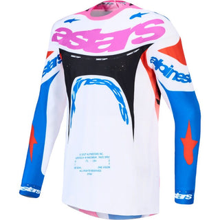 Alpinestars 2027 Supertech Dyna Jersey - White / Blithe Blue / Black / Purple