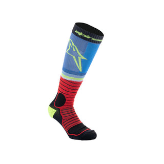 Alpinestars Mx Pro Socks - Black Red Lightblue