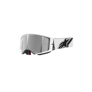 Alpinestars Supertech Corp Goggles With Mirror Silver Lens - White