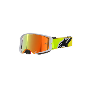 Alpinestars Supertech Corp Goggles With Mirror Red Lens - Yellow Fluro Grey