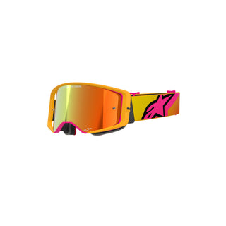 Alpinestars Supertech Corp Goggles With Mirror Red Lens - Yellow Pink