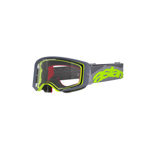 Alpinestars Supertech Corp Goggles With Clear Lens - Gray Fluro Yellow