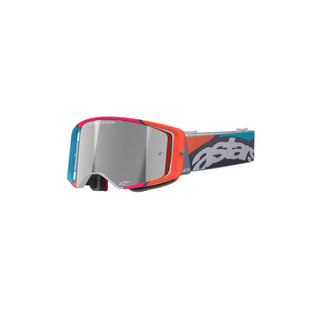 Alpinestars Supertech Stream Goggles With Mirror Silver Lens - Gray Multi