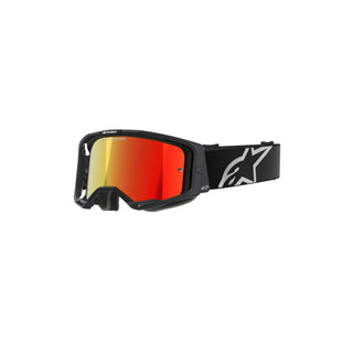 Alpinestars Vision 8 Corp Goggles Mirror Red Lens - Black