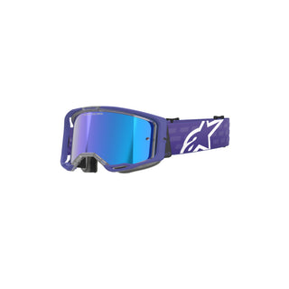 Alpinestars Vision 8 Corp Goggles With Mirror Blue Lens - Purple