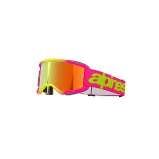 Alpinestars Vision 5 Wordmark Goggles With Mirror Red Lens - Pink Fluro Yellow