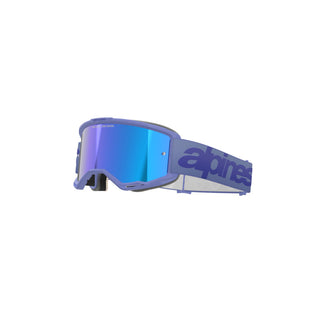 Alpinestars Vision 5 Wordmark Goggles With Mirror Blue Lens - Purple