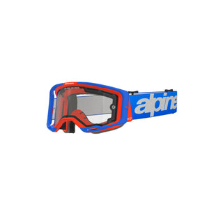 Alpinestars Vision 8 Wordmark Goggles - Dual Pane Clear Lens - Blue Orange