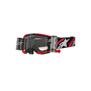 Alpinestars Vision 8 Luar Goggles Clear Roll Off Lens - Red Black