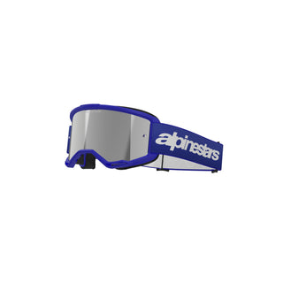 Alpinestars Vision 3 Wordmark Goggles With Mirror Silver Lens - Blue