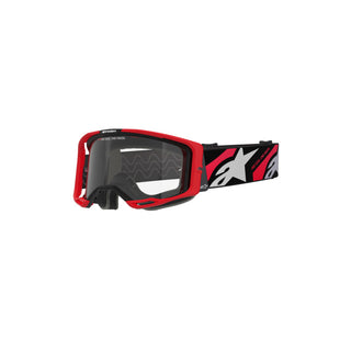 Alpinestars Vision 8 Luar Goggles With Clear Lens - Red Black