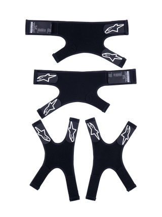 Alpinestars Straps Set L&R For S-Tech Rk-10 Knee Brace - Black/ White