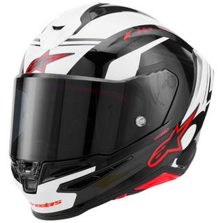Alpinestars Supertech SR7 ACore ECE06/DOT Full Face Helmet  Black/White/Red Glossy