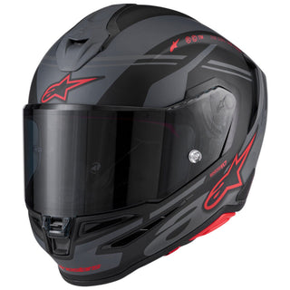 Alpinestars Supertech SR7 ACore ECE06/DOT Full Face Helmet  Black/Gray/Red Matte