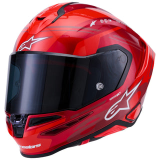 Alpinestars Supertech SR7 ACore ECE06/DOT Full Face Helmet  Red/White Glossy