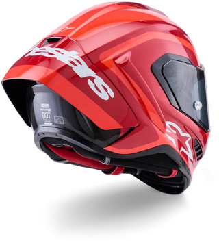Alpinestars Supertech SR10 Arius ECE 22.06 Helmet - Black/White/Red - MotoHeaven