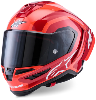 Alpinestars Supertech SR10 Arius ECE 22.06 Helmet - Black/White/Red - MotoHeaven