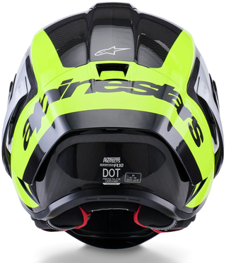 Alpinestars Supertech SR10 Arius ECE 22.06 Helmet - Black/Silver/Yellow - MotoHeaven