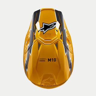 Alpinestars Sm10 22.06 Ampress Visor  - Black Yellow Gloss