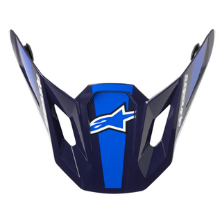 Alpinestars SM7 ECE06 Rise Helmet Visor  - Blue/White/Glossy