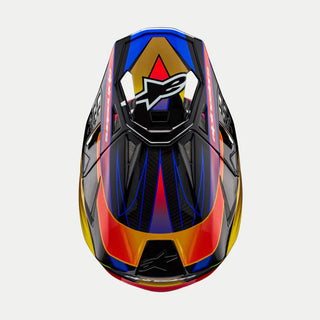 Alpinestars Sm10 22.06 - Era Visor - Gold Yellow Rio Red Gloss