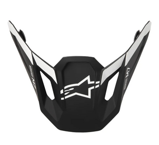 Alpinestars SM7 ECE06 Dasher Helmet Visor - Black/White Matt