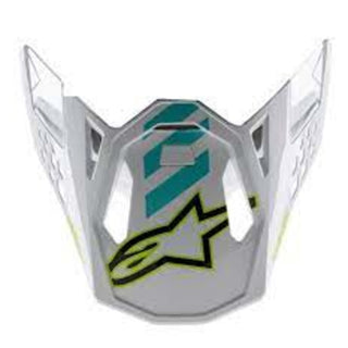 Alpinestars Sm8 Anaheim Le Visor - White/Fluro Yellow