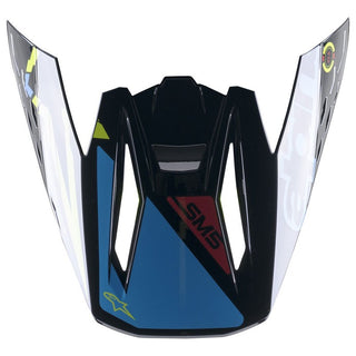 Alpinestars S-M5 - Action Visor - Gloss Black Blue Fluro Yellow