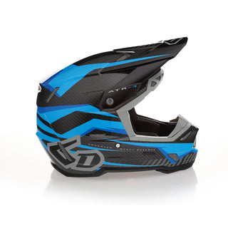 6D ATR-3 Rival Series MX Full Face Helmet - Gloss Cyan Blue