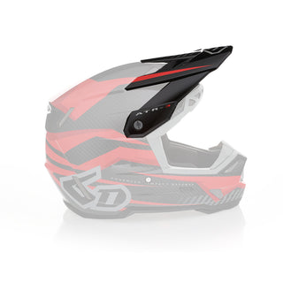 6D ATR-3 Rival Series Helmet Peak - Gloss Red