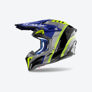 Airoh Aviator 3 Hima Full Face Helmet - Blue Gloss