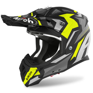 Airoh Aviator Ace ‘Swoop’ Helmet - Yellow Matt