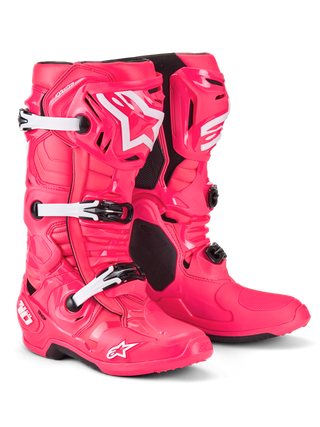 Alpinestars Tech 10 Boots - Diva Pink/White