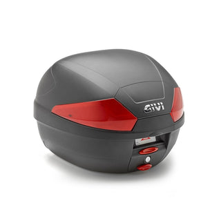 GIVI B29N Monolock Topcase 29L - Black/Red - Includes Universal Plate