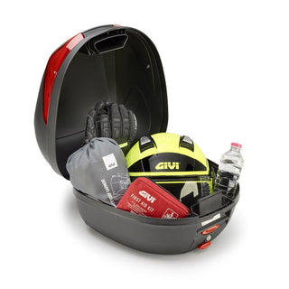 GIVI B29N Monolock Topcase 29L - Black/Red - Includes Universal Plate