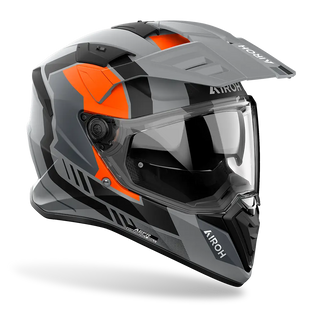 Airoh Bandit Horn Full Face Helmet - Orange Matt