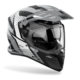 Airoh Bandit Spicy Full Face Helmet - Grey Gloss