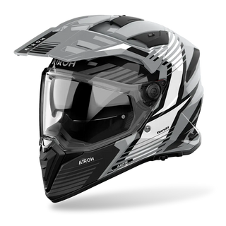 Airoh Bandit Spicy Full Face Helmet - Grey Gloss